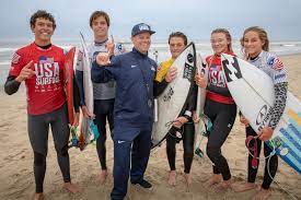 Apr 15, 2021 · modeled by a variety of athletes, from wrestler jordan burroughs to water polo star ashleigh johnson, the crisp white uniforms come with navy blue collars and red drawstrings. Making American Surfing Great Surfline