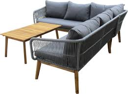 Giardimo Sukothai Sitzgruppe Grau Akazie Produktbild Sitzgruppe Garten Lounge Wohn Design
