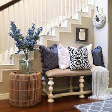 Farmhouse Boho Glam Entry Way Bench See This Instagram Photo By Thedowntownaly 13 Likes Farm House Living Room Country House Decor Rustic House