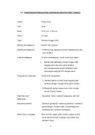 Kedua, perpanjang stnk sekaligus ganti plat nomor kendaraan setiap 5 tahun sekali. Pdf 2 2 0 Rancangan Pengajaran Harian Matematik Kssr Tahun 2 Kerwin Ku Academia Edu