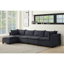 A sectional sofa/couch is simply a sofa with more than two cushions, and hence in sections. Madison Modular Sectional Sofa Chaise W Down Feather Overstock 32004402