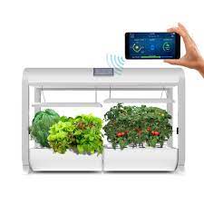 Aerogarden Aerogarden Farm Hydroponic Garden Kit For Indoor Growing In White 900951 1100 The Home Depot Hydroponic Gardening Aquaponics Garden Kits