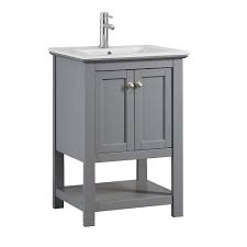 Maybe you would like to learn more about one of these? Fresca Bradford 24 In Bathroom Vanity In Gray With Ceramic Vanity Top In White The Home Depot Canada
