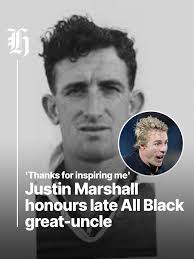Lloyd Ashby was the great-uncle of Justin Marshall and one of the oldest  living All Blacks. 🕊️