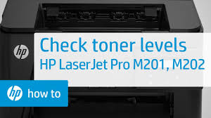View ink cartridge levels from your printer ink or toner levels shown in the hp printer software are estimates calculated from usage. Checking Toner Levels Hp Laserjet Pro Mfp M201 And M202 Printer Series Hp Youtube