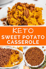 Healthy Keto Sweet Potato Casserole Recipe Low Carb Recipe Low Carb Sweet Potato Sweet Potato Casserole Recipes