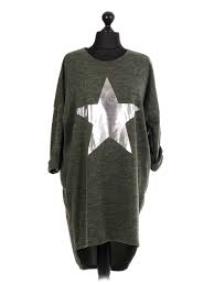 Italy's importance in the history of fashion truly cannot be understated. Made In Italy Glossy Star Print Lagenlook Dress