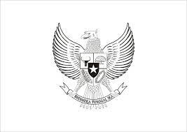Logo Garuda Pancasila Hitam Putih Vector Cdr Dan Ai Vector Logo Logo Design Free Logo