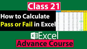 How To Calculate Pass Or Fail In Excel In Urdu Hindi Calculating Work Microsoft Excel Excel