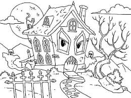 The haunted house coloring sheet: Printable Haunted House Coloring Pages Pdf Free Coloring Sheets House Colouring Pages Haunted House Halloween Coloring Pages