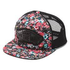 Beach Girl Floral Trucker Hat Shop Womens Hats At Vans Vans Hats Floral Vans Trucker Hat