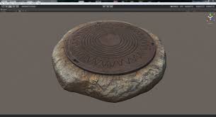 Sewer Hatch V6 3d Model 3d Model Low Poly 3d Models Model
