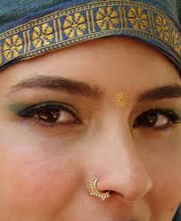 Nefertiti- Gold Nose Ring, Indian Nose Ring, Tribal Nose Ring, Boho Septum,  Helix, Tribal Piercing, Nose Hoop, Tragus, Daith, Septum, Rook