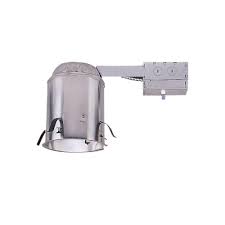Halo H550 5 In Aluminum Led Recessed Lighting Housing For Remodel Ceiling T24 Compliant Insulation Contact Air Tite H550ricat The Home Depot