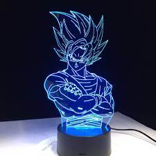 Today, discover all of our dragon ball z (dbz, dbs, dbgt) lamps staring goku, vegeta, gohan, piccolo and so much show off in front of your friends and let the famous saiyans invade your house with these beautiful dbz lamps! Dragon Ball Z Vegeta Super Saiyan 3d Led Lamp Led Light Lamp Super Son Goku Led Table Desk Lamp For Kids Gifts Wish