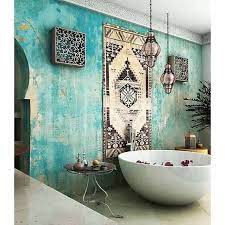 Élément déco incontournable de la salle de bain marocaine, le miroir oriental contribue à la décoration exotique. Salle De Bains Marocaine Les Idees Deco Pour Une Ambiance Orientale