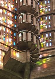 Eglise Saint Joseph Du Havre Escalier De La Tour A La Lumiere Des Vitraux Eglise Saint Joseph Le Havre Eglise