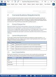 Software Requirements Document Template New Business Requirements Specification Template 24 P Document Templates Business Requirements Business Template