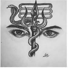 Eye Of Shiva God Of The Gods Destroyer Creator Transformer With Snake Vasuki And The Weapon Trishula Shiva Tattoo Design Shiva Tattoo Lord Shiva Sketch