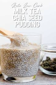 Easy Keto Milk Tea Chia Seed Pudding Lowcarbingasian Recipe Chia Seed Pudding Chocolate Chia Pudding Recipes Vanilla Chia Seed Pudding