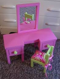 18 Inch Doll Furniture Tutorials Dressing Table Vanity For American Girl Doll O American Girl Doll Furniture American Girl Furniture American Girl Doll House