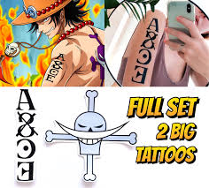 Get inspired by our community of talented artists. Free Shipping Portgas D Ace Tattoo Set Etsy