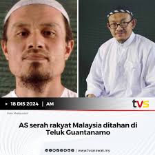 Kerajaan Perpaduan Malaysia MADANI atas prinsip hak asasi manusia dan  dukungan keadilan sejagat telah menerima dua warganegara Malaysia, Mohammed  Farik Amin dan Mohammed Nazir Lep, yang diserah oleh kerajaan Amerika  Syarikat selepas
