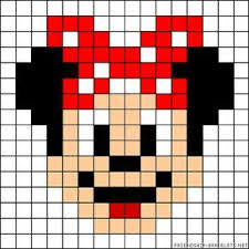 Minnie Mouse Perler Bead Pattern Perler Beads Perler Bead Patterns Pixel Art