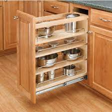 The only way to improve these spaces? Cabinet Organizers Adjustable Wood Pull Out Organizers For Kitchen Or Vanity Base Cabinet Full Extension Tri Slides By Rev A Shelf Kitchensource Com