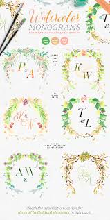 Download 6 Watercolor Wedding Monograms Iii Graphic By Lavie1blonde Creative Fabrica SVG Cut Files