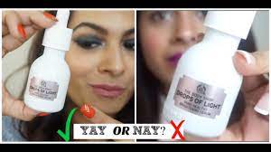 The body shop drops of light serum review. The Body Shop Drops Of Light Review Youtube