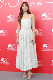 He also has a somewhat dirty side, but that only comes out if he really likes you. Great Outfits In Fashion History Dakota Johnson In Angelic Dior Fashionista