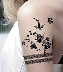 Painless Temporary Tattoos Cuded Arm Band Tattoo Tattoos Flower Tattoos
