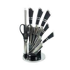 An ideal knife set should come with several knives that you can use for different purposes in the kitchen. Stainless Steel Kitchen Knife Set With Stand