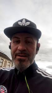 Great night in the hotel lobby. Body guard watching over us. Talking boxing  styles and techniques with Champ Derrell Coley & Champ Iceman-John Scully  ....