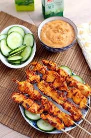 Thai Chicken Sate With Peanut Sauce Thai Chicken Sate With Peanut Sauce Make These At Home With This Easy Recipe Much Che Recipes Thai Chicken Peanut Sauce