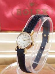 rolex ロレックス スターダイヤル 18金革バンド 腕時計 ヴィンテージの腕時計 腕時計 レディース