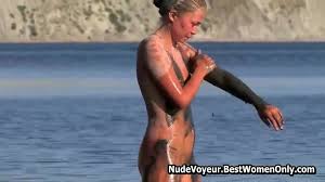 Perfect Teens Likes Body Paint In Nude Beach Voyeur Porn Video