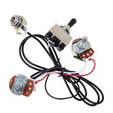 Depending on your choice of guitar kit you may be required to perform a small amount (or a large amount) of work wiring the guitar. Electric Guitar Wiring Harness Kit 3 Way Toggle Switch 1 Volume 1 Tone 500k Pots 634458579117 Ebay