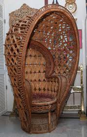 Quintessential Anglo Indian Peacock Chair Peacock Chair Peacock Chair For Sale Victorian Wicker