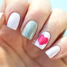 Valentine nails with heart designs perfect for date night infographic. 21 Crazy Cute Valentine S Day Nail Art Ideas Make It And Love It
