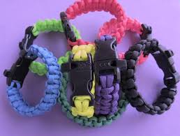Paracord Survival Bracelets Solid Colors Buckle Has Built In Whistle Measure Wrist For Size Order Color Number From Chart