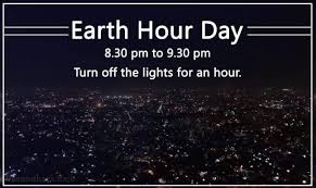 Earth Hour Turn Off Your Lights For One Hour Earth Hour Earth Hour Day Earth