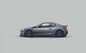 Drawing Side Toyota Ft 86 Hd Wallpaper Zoomwalls Toyota Car Illustration Car Inspiration