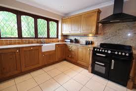 large rustic pippy oak used kitchen