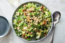 Chopped Salad With Chickpeas Feta And Avocado Recipe Recipe In 2021 Chopped Salad Salad Stuffed Avocado Healthy