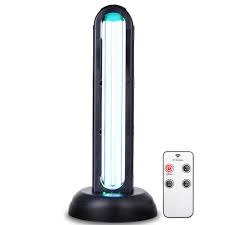 Wbm Smart 18 11 In Black Ultraviolet Sterilizer Light Uv Germicidal Lamp With Wireless Remote Control Hd Uv 02 The Home Depot