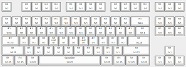 Max Keyboard Cherry Mx Mechanical Keycap Layout And Size Chart