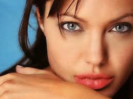 Though her eyes look blue, they are actually green. Angelina Jolie Real Eye Color Angelina Jolie Movies