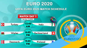 Euro 2020 football tournament is schedule to played between the period of 11 june to 11 july across the various venue. Match Schedule Uefa Euro 2020 2021 Squad Fixture 2021 Abijeet Dulal